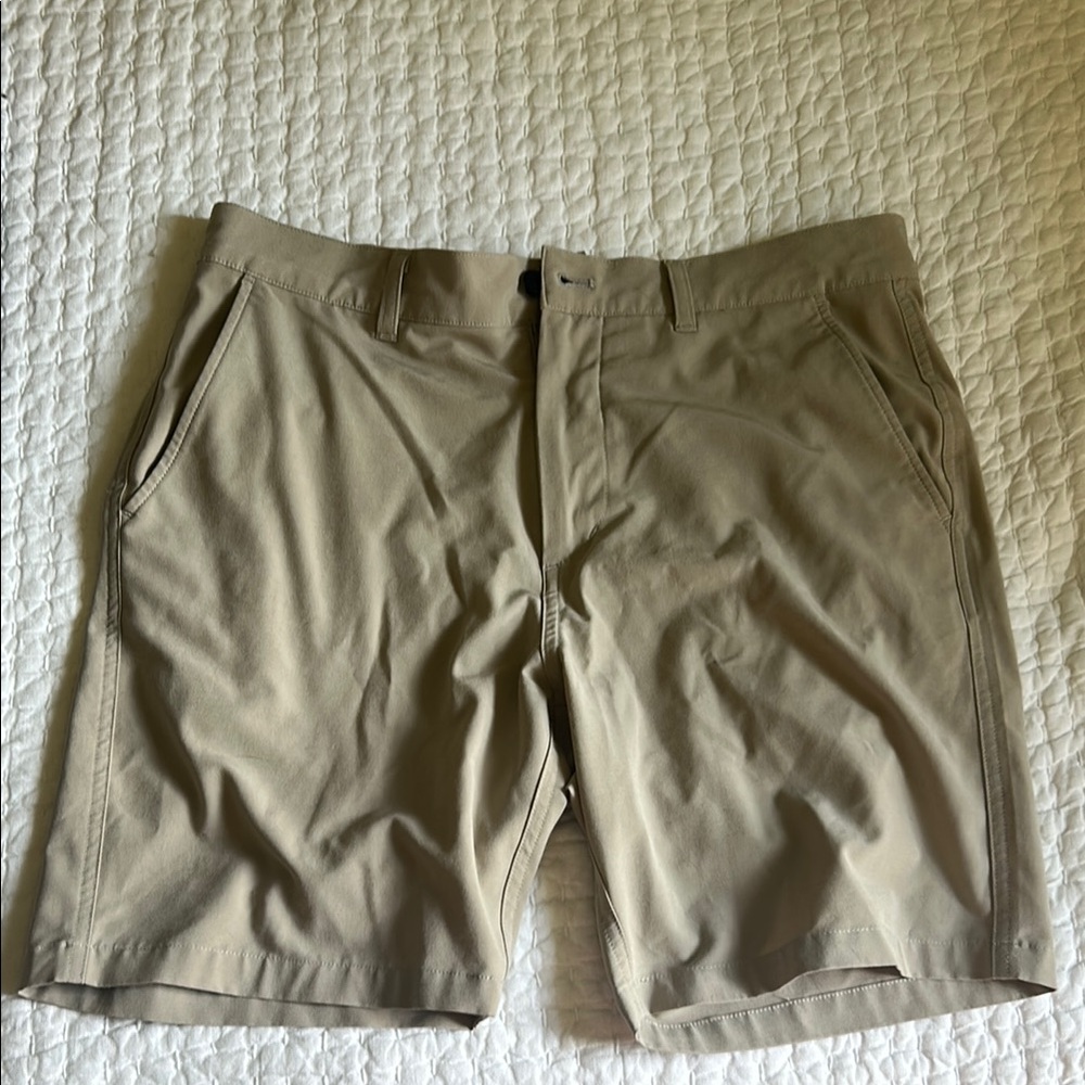 Free Fly Apparel Tan Flat Front Shorts
